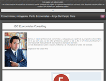 Tablet Screenshot of jdceconomistas.com